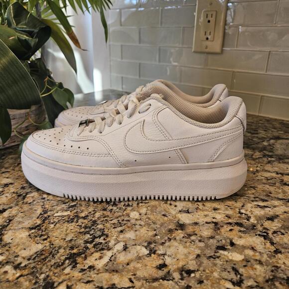 Size 9 - Nike Court Vision Alta Triple White W - Picture 5 of 9